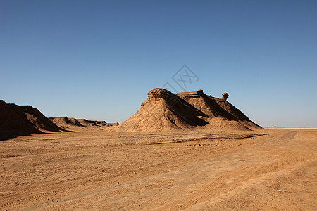 Ong Jemal突尼斯波纹小丘脖子爬坡空气寂寞海浪空腔沙丘孤独背景图片
