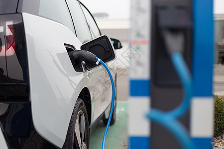 充电站的电动车生态插头电池交通绿色马达电源经济电缆汽车图片