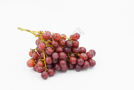 白色背景的红葡萄水果红色饮食酒厂绿色营养维生素浆果叶子食物图片