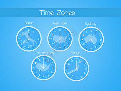 时区世界国际小时首都插图时间全球背景图片