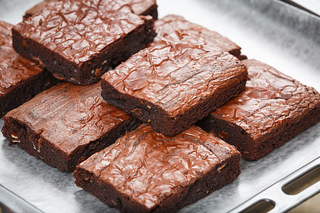 布朗尼巧克力可可营养面包托盘美食小吃芯片甜点食物图片