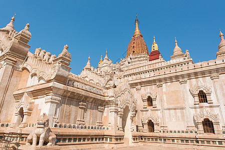 古老的帕甘 缅甸曼德勒历史精神吸引力旅游佛塔宝塔建筑学森林王国遗产背景