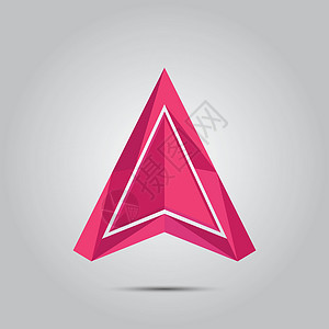 矩形三角箭粉色背景图片