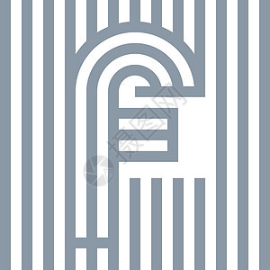 字母行 F 字母缩法标识身份证设计卡片丝带装修公司图标商业营销背景图片