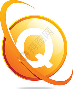 圆形地球仪圆形字母 Q图片