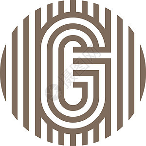 字母线 G 字母表身份装修公司标签标识马赛克丝带商业图标字体背景图片
