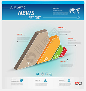 业务信息图表模板展示商业统计打印推介会报告小册子网络插图知识背景图片