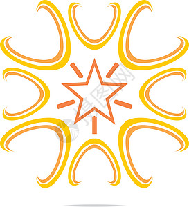 徽标全明星表演设计风格商业按钮品牌推广星星公司身份圆圈创新标识图片