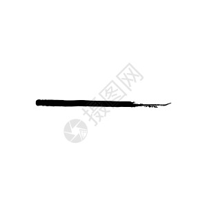 画笔描边 Grunge 矢量纹理边界水彩中风黑色刷子墨水印迹水粉艺术图片