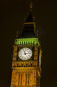 Big Ben在议会众议院上图片