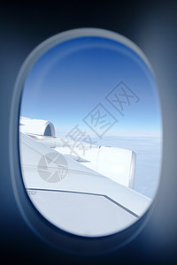 从飞机窗口查看引擎车辆旅行飞行天空窗户航天假期空气商业图片