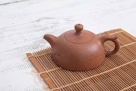 茶汽茶美食平底锅工艺桌子文化商品陶器茶壶仪式烹饪图片