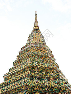 在泰国曼谷的Wat Pho 真实的泰国建筑宗教旅行遗产艺术佛塔旅游吸引力寺庙建筑学文化图片