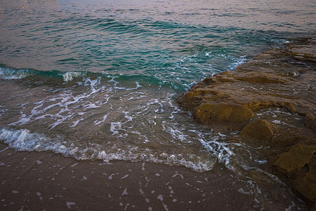 傍晚在海上海景晴天冲浪海浪蓝色阳光天空季节环境太阳图片