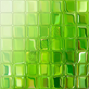 绿色玻璃砖反射瓷砖马赛克线条正方形水池立方体插图积木图片