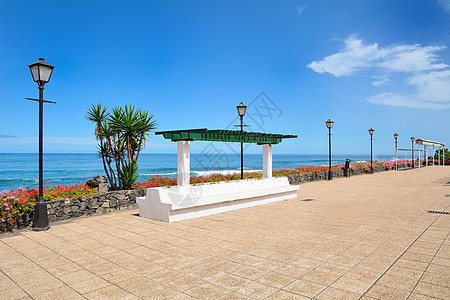 海洋过程城市娱乐天空海岸旅游旅行建筑学棕榈长椅海滩图片