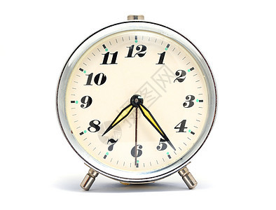 闹钟时钟手表唤醒数字黑色金属模拟白色小时时间图片