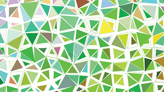 用于设计的多三角形背景的抽象绿草新鲜彩色矢量梯度 lowploly卡片艺术品身份白色公司高科技多边形横幅创造力马赛克图片