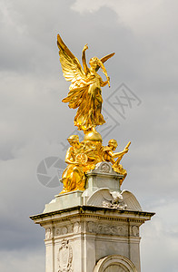 伦敦白金汉宫维多利亚纪念馆首都石头艺术地标旅游游客历史性金子女王观光图片