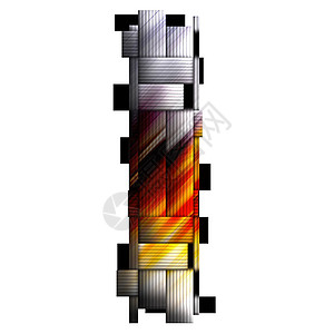 编织万花筒中的字母表火焰艺术图标艺术品插图剪贴画背景图片
