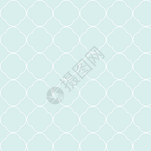 无缝矢量几何 图案背景风格圆圈墙纸装饰品蓝色菱形对角线装饰白色背景图片