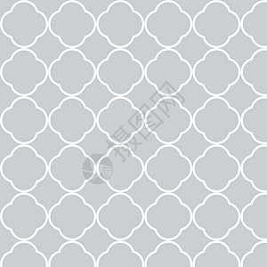 无缝矢量几何 图案背景墙纸圆圈装饰菱形白色装饰品对角线风格灰色背景图片