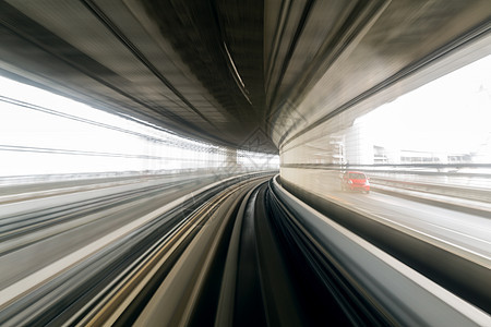 日本 mono rai 的运动隧道过境运输管子单轨曲线小时速度旅行城市图片