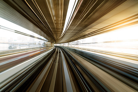 穿过隧道的单车道平台技术铁路旅行运动民众运输景观单轨车辆图片