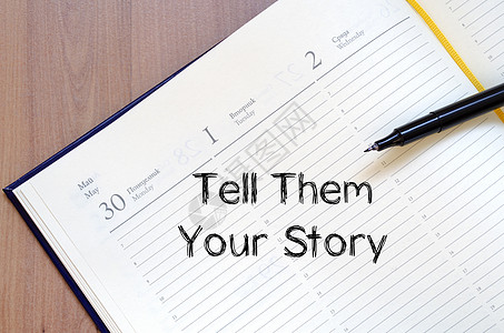 告诉他们你的故事写在笔记本上性格商业评书男人家庭工作身份职业生活历史图片