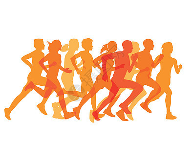 一组跑者优胜者跑步行动短跑团体运动女性竞争竞赛运动员图片