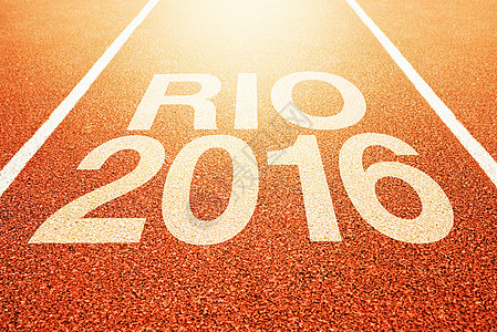 2016年里约奥运会关于运动赛跑轨道的职称竞赛阳光竞技运动游戏车道体育场竞争小路跑步背景图片
