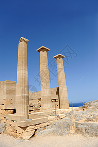 古神庙的废墟文明目的地地标女神玫瑰旅游海岸遗产旅行纪念碑图片