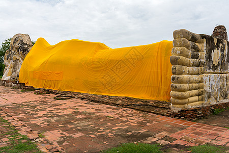 仰立着佛祖历史雕像地标纪念碑睡觉旅行文化艺术上帝裙子图片