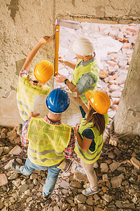 灾难后重建组织经理工人头盔商业电工建筑检查建筑学团队项目图片