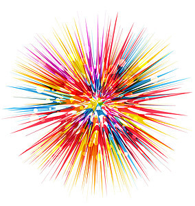 色彩多彩的抽象爆炸圆圈辉光阳光魔法活力奢华运动派对网络曲线图片