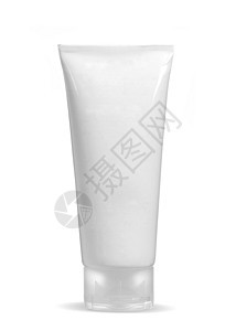 白色立方管 复制空间隔离奶油空白沙龙包装洗澡卫生女性化化妆品商业标签图片