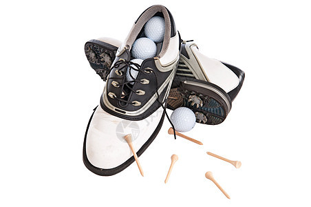 女子高尔夫高尔夫鞋白色夹板球鞋运动高尔夫球球座女人玩家游戏皮革图片
