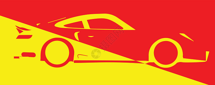 快速汽车摘要艺术品插图速度加速度轿跑车运动绘画赛车手红色艺术图片
