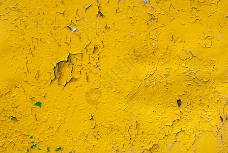 黄色纹理铁表面覆盖着旧油漆剥落的油漆伟大的背景或纹理为您的项目棕褐色墙纸金属灰色腐蚀褪色床单褐色恶化黄色背景