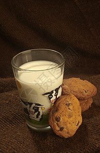 巧克力薯片饼干和牛奶饮食食物甜点玻璃烹饪奶牛乡村面粉食谱香料图片