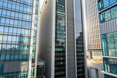 现代建筑蓝色总部天空城市中心玻璃金融建筑学财产条纹图片