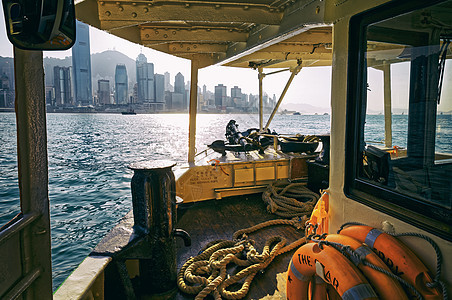 香港港渡船高楼旅游运输海洋领土建筑商业港口血管背景图片