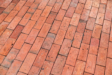 红砖在人行道上铺石头石方地板岩石正方形大堂建筑学装饰景观小路大地图片
