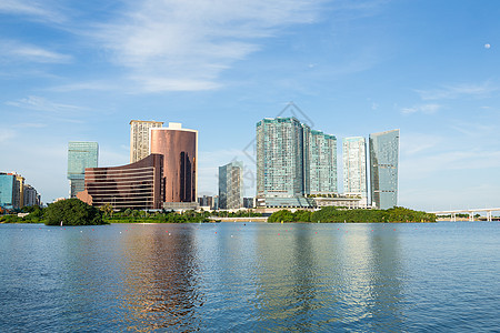 澳门市海洋摩天大楼蓝色景观旅游池塘建筑货车酒店公园图片