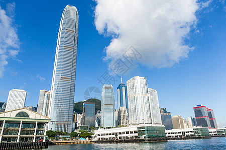 香港城市商业市中心生活旅游假期反射港口地标景观图片