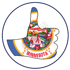 明尼苏达州北部的缩略图拇指适应症艺术手势旗帜按钮信号绘画插图手指图片