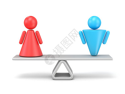 性别平等的抽象概念  3个图片