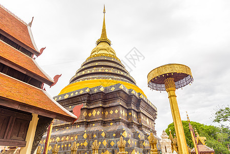 泰國蘭邦的Luang寺庙Wathra旅游宝塔佛教徒建筑旅行艺术地标寺庙教会建筑学图片