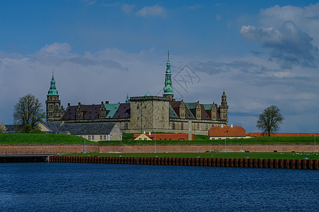 Kronborg城堡和堡垒 莎士比亚哈姆雷特的家建筑学旅行蓝色城市村庄建筑遗产游客观光历史图片
