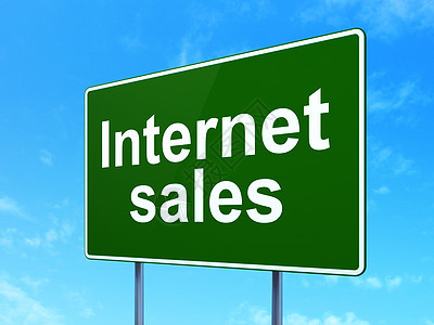 广告概念 网上销售路标标志背景的互联网销售招牌市场导航宣传产品公关天空营销3d销售量图片